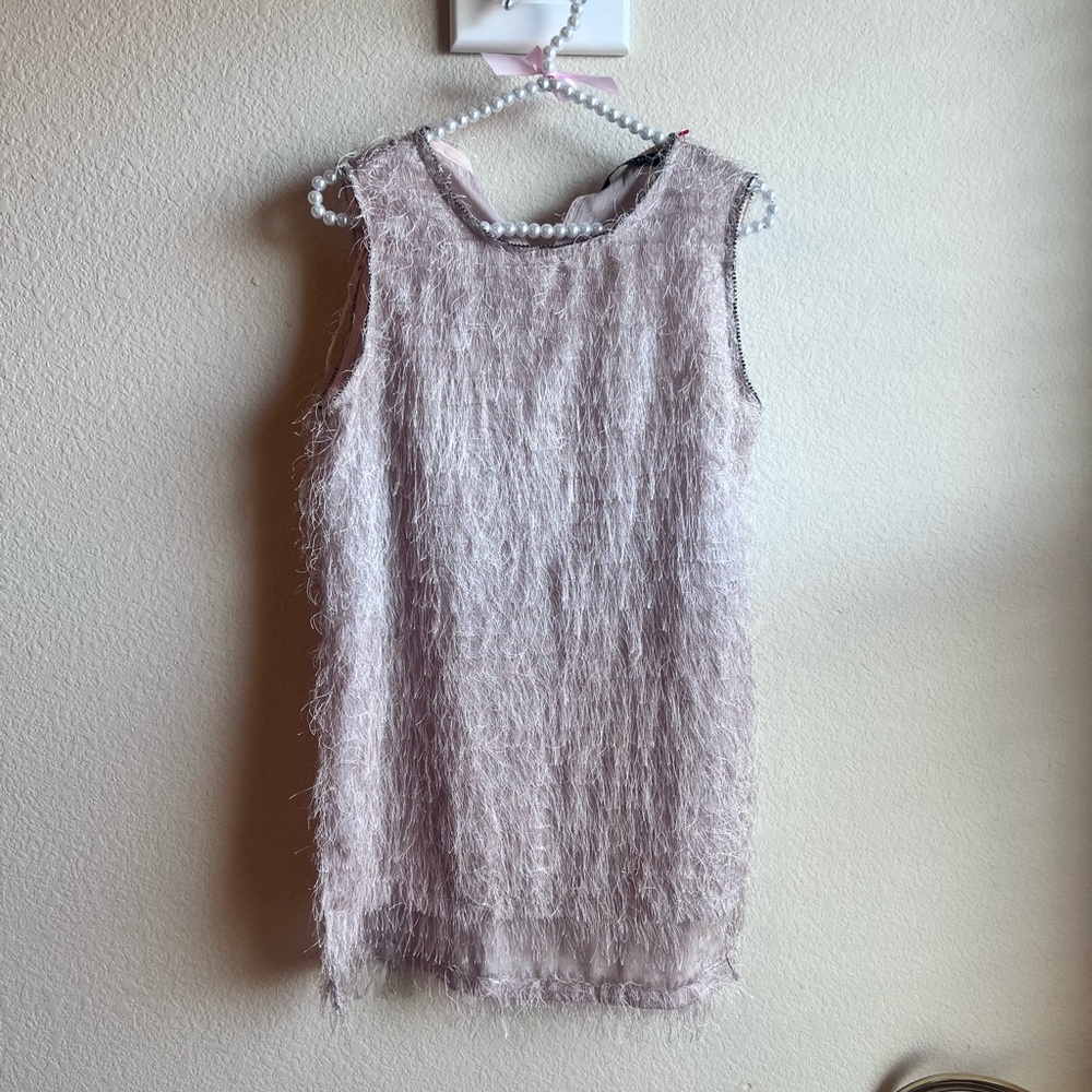 Zara Basic Collection Textured Dress in Soft Pink
